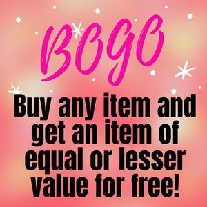 SALE - Buy One Get One Free